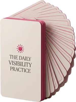 The Daily Visibility Practice card deck